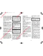 Предварительный просмотр 33 страницы Panasonic ES-8043 Operating Instructions Manual