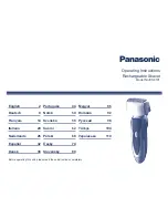 Panasonic ES-8101 Operating Instructions Manual preview