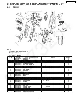 Предварительный просмотр 3 страницы Panasonic ES-8163 Service Manual