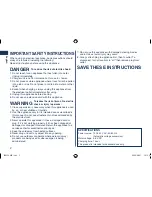 Preview for 2 page of Panasonic ES-8224 Operating Instructions Manual