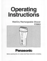 Panasonic ES-883 Operating Instructions Manual preview