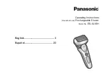 Panasonic ES-ALV6H Operating Instructions Manual preview