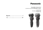 Panasonic ES-BST6R Operating Instructions Manual preview