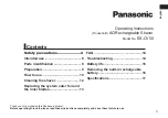 Preview for 3 page of Panasonic ES CV50 Operating Instructions Manual