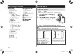 Preview for 178 page of Panasonic ES CV51 Operating Instructions Manual