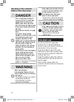 Предварительный просмотр 14 страницы Panasonic ES-DEL8A Operating Instructions Manual