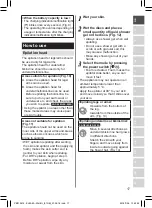 Предварительный просмотр 17 страницы Panasonic ES-DEL8A Operating Instructions Manual