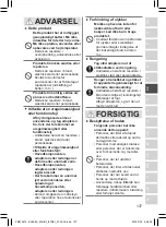 Предварительный просмотр 137 страницы Panasonic ES-DEL8A Operating Instructions Manual