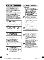 Предварительный просмотр 216 страницы Panasonic ES-DEL8A Operating Instructions Manual