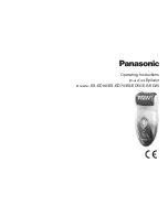 Panasonic ES-ED20 Operating Instructions Manual preview