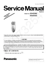 Panasonic ES-ED22 Service Manual preview
