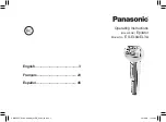 Panasonic ES-EL8A Operating Instructions Manual preview