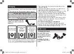 Preview for 13 page of Panasonic ES-EL9A Operating Instructions Manual