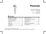 Panasonic ES-EY80 Operating Instructions Manual предпросмотр