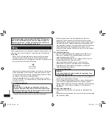 Preview for 58 page of Panasonic ES-LF51 Operating Instructions Manual