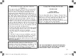 Preview for 21 page of Panasonic ES-LL21 Operating Instructions Manual