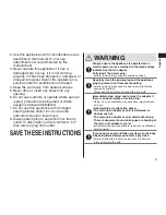 Preview for 5 page of Panasonic ES?LT33 Operating Instructions Manual