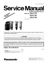 Panasonic ES-LT70 Service Manual preview