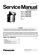 Panasonic ES-LV54 Service Manual preview