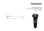 Panasonic ES-LV5B Operating Instructions Manual preview