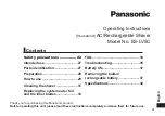 Preview for 21 page of Panasonic ES-LV5C Operating Instructions Manual