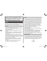 Предварительный просмотр 12 страницы Panasonic ES-LV61 Operating Instructions Manual