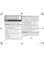 Предварительный просмотр 36 страницы Panasonic ES-LV61 Operating Instructions Manual