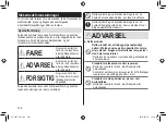 Preview for 134 page of Panasonic ES-LV67-A803 Operating Instructions Manual