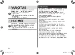 Preview for 218 page of Panasonic ES-LV67-A803 Operating Instructions Manual