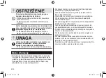 Preview for 236 page of Panasonic ES-LV67-A803 Operating Instructions Manual