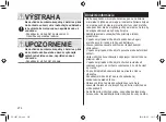 Preview for 276 page of Panasonic ES-LV67-A803 Operating Instructions Manual