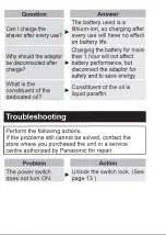 Preview for 26 page of Panasonic ES?LV67 Operating Instructions Manual