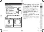 Preview for 51 page of Panasonic ES-LV6Q Operating Instructions Manual