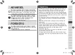 Preview for 121 page of Panasonic ES-LV6Q Operating Instructions Manual