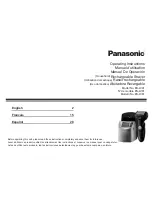 Panasonic ES-LV81-K Operating Instructions Manual preview