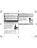 Preview for 150 page of Panasonic ES-LV81 Operating Instructions Manual