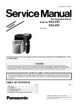 Panasonic ES-LV81 Service Manual preview