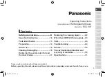 Preview for 5 page of Panasonic ES-LV97 Operating Instructions Manual