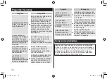 Preview for 172 page of Panasonic ES-LV97 Operating Instructions Manual