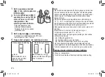 Preview for 274 page of Panasonic ES-LV97 Operating Instructions Manual