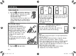 Preview for 276 page of Panasonic ES-LV97 Operating Instructions Manual