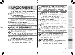 Preview for 381 page of Panasonic ES-LV97 Operating Instructions Manual