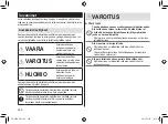 Preview for 260 page of Panasonic ES-LV9Q Operating Instructions Manual