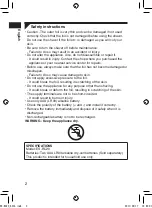 Preview for 2 page of Panasonic ES-RC20 Operating Instructions Manual