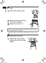 Preview for 4 page of Panasonic ES-RC20 Operating Instructions Manual