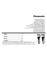 Preview for 1 page of Panasonic ES-RF31-S Operating Instructions Manual