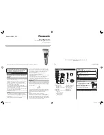 Panasonic ES-RF41 Operating Instructions preview