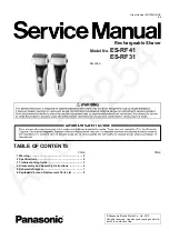 Panasonic ES-RF41 Service Manual preview