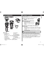 Предварительный просмотр 9 страницы Panasonic ES-RT17 Operating Instructions Manual