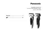 Panasonic ES-RT25 Operating Instructions Manual preview